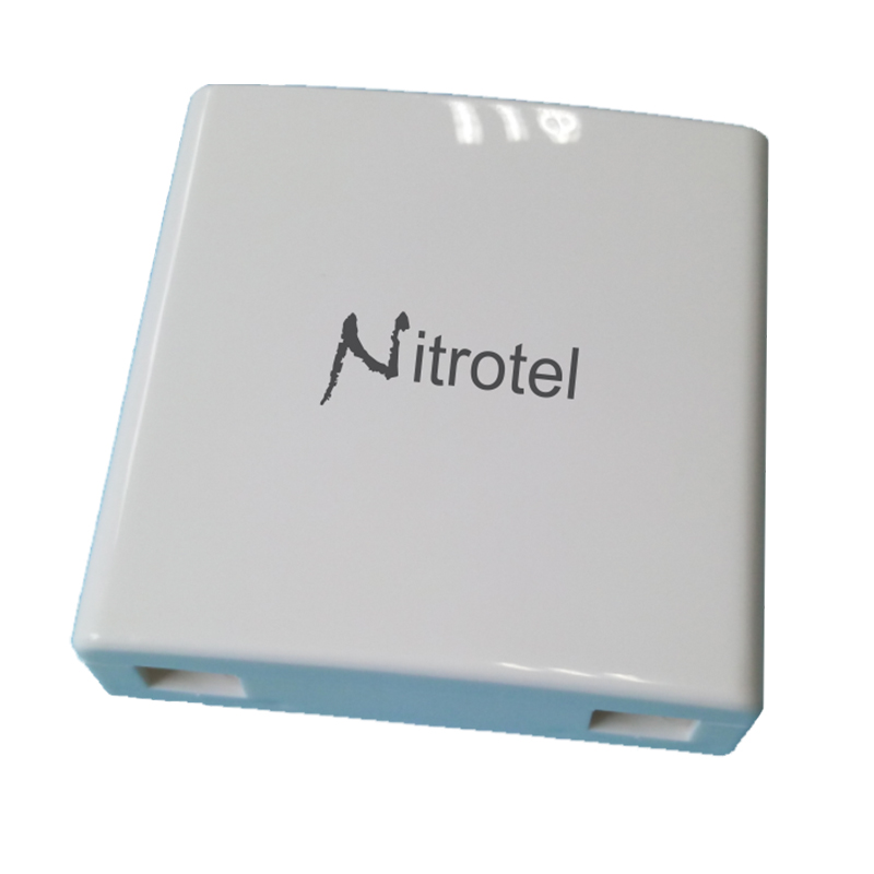FTTH Fiber Optic Faceplate, 2 ports