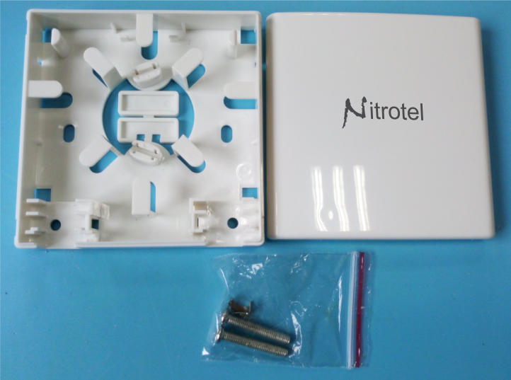 FTTH Fiber Optic Faceplate, 2 ports