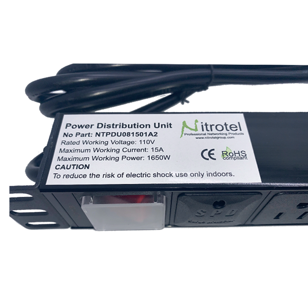 HORIZONTAL 8-PORT PDU