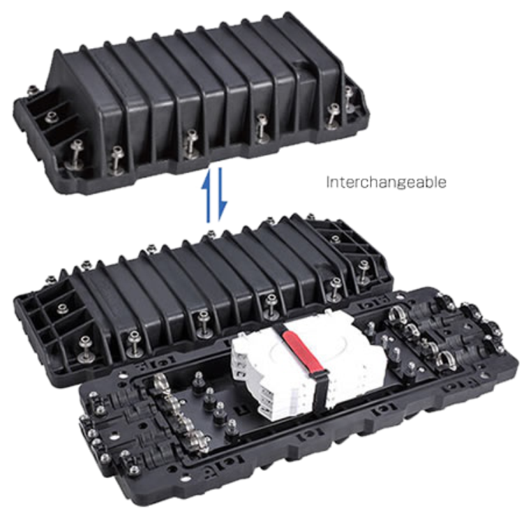 Horizontal Splice Closure – 4/6/8 Ports