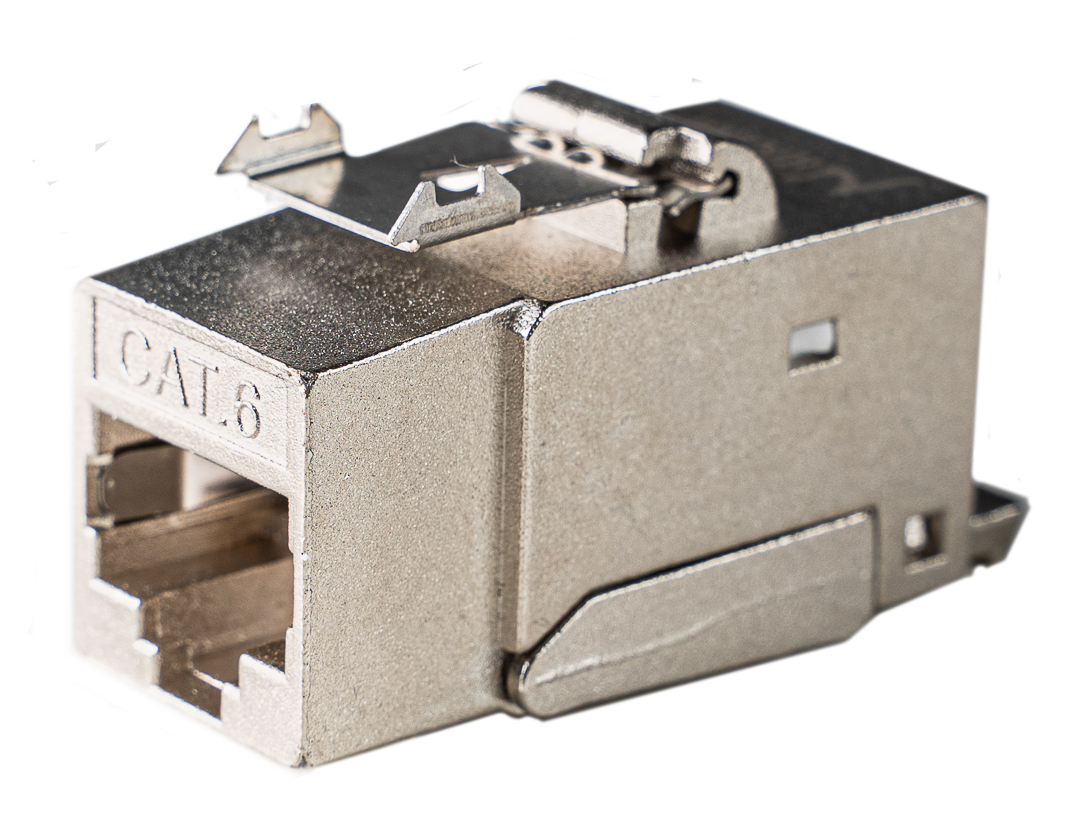 Category 6, RJ45, Keystone Jack Module, 180 Degrees – Shielded